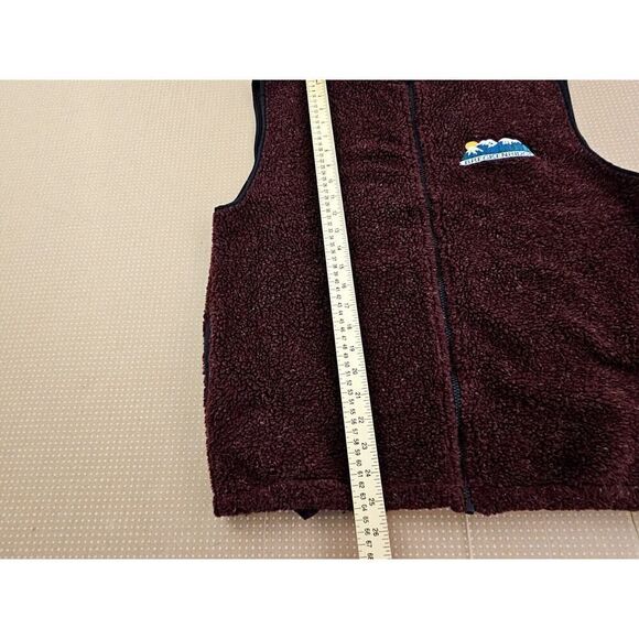 Timberline Colorado Vest Breckenbridge Fleece Embroidered Logo Zip Medium Red - Picture 3 of 11